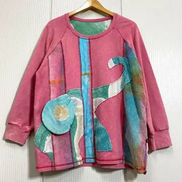 EL RODEO 사이드 버튼 절개 맨투맨 풀오버 엘리펀트