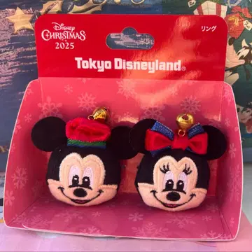 디즈니 크리스마스 미키 미니 반지 2개 세트