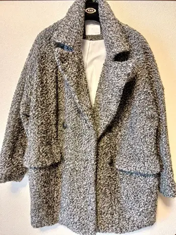 새상품급 다가오는 계절에! 두꺼운 원단 체스터 코트 심플 그레이