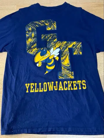 조지아 테크 옐로우 재킷 티셔츠 L 사이즈