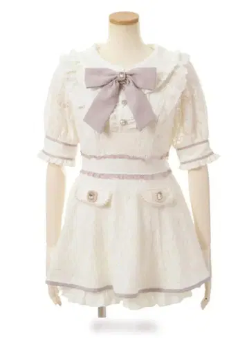 LIZ LISA 레이스 셋업 화이트 리즈리사 양산형 지뢰계