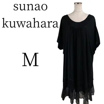 새상품급 sunaokuwahara 스나라 5부 소매 원피스 M