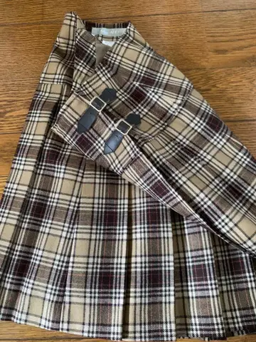 [ Miss ALICE ] 체크 무늬 플리츠 스커트 ( 사이즈 1 )