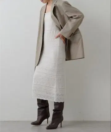 개럴개런트 구매 HERITANOVUM 울 캐시미어 니트 원피스 새상품