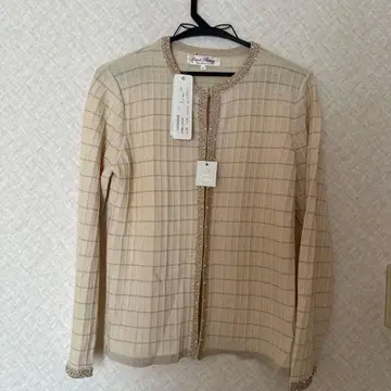 Super Beauty 노카라 자켓 40 베이지