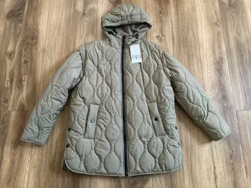 미사용 ZARA 후디드 퍼프 자켓 S사이즈 퀼팅 발수