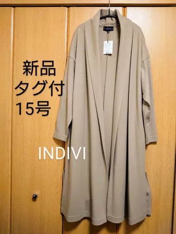 [택 포함 새상품] INDIVI 인디비 롱 코트 15호 베이지