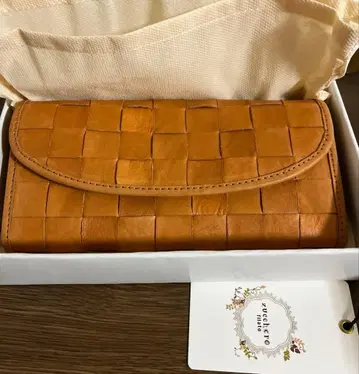 zucchero filato 즈케로 필라토 장지갑 소가죽 가죽 브라운