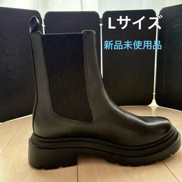미사용 새상품 GU 라이트 볼륨 첼시 부츠 L 사이즈 블랙