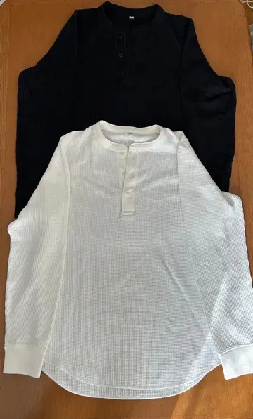 UNIQLO 서멀 T셔츠 헨리넥