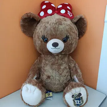 택 포함 디즈니 스토어 유니베어시티 푸딩 슈퍼 빅 봉제 인형