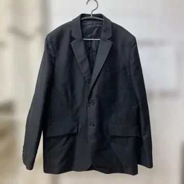 A.P.C 블랙 테일러드 자켓 두꺼운 원단 코튼 원단