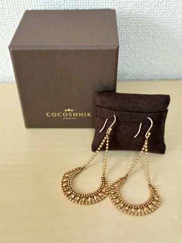 COCOSHNIK 골드 링 귀걸이 K10