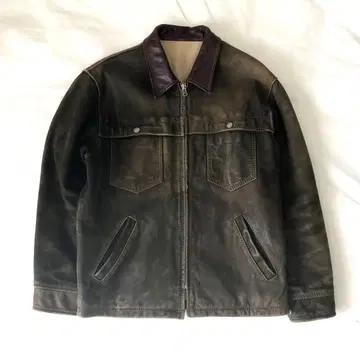80~90s unkhown 집업 레더 재킷