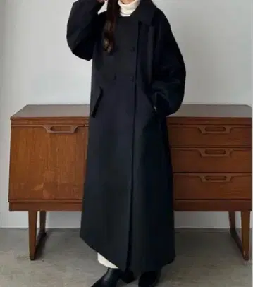 새상품급 callautia 스텐칼라 롱 코트