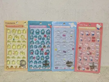 모자 꽁지 드롭 씰 산리오 7점 세트