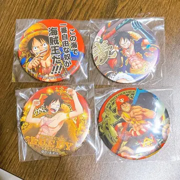 원피스 루피 캔뱃지 4개 세트