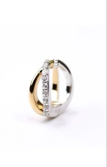 DUE DONNE 실버 골드 큐빅 이어커프