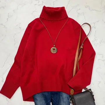 택 포함 새상품 유나이티드 애로우즈 터틀넥 니트 캐시미어 울