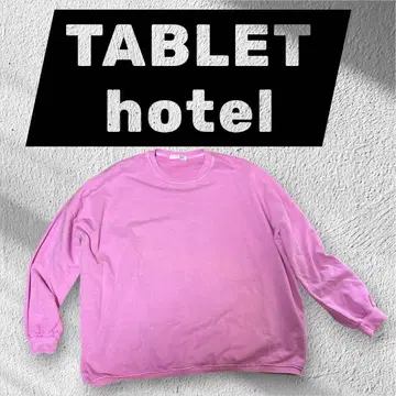 sudo TABLET hotel 핑크 긴팔 맨투맨 트레이닝복