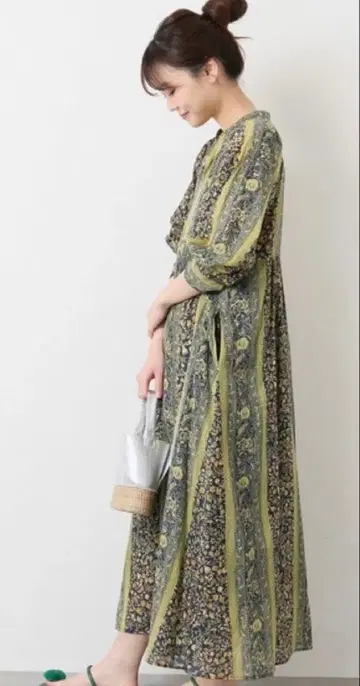 미사용품 JOURNAL STANDARD 빈티지 플라워 원피스