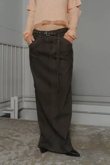 Knuth Marf 빈티지 스터드 롱 스커트