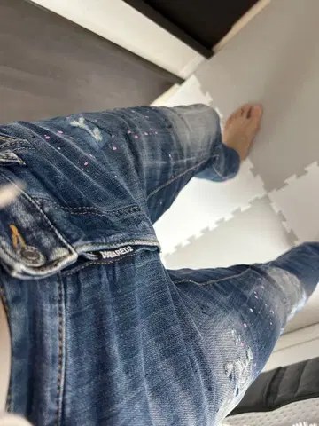 DSQUARED2 데미지 데님 Tidy biker 42