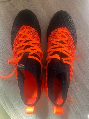 PUMA 축구화 오렌지/블랙