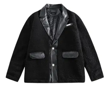 [지저인] 램스울 정장 자켓 블랙 (오버 사이즈)