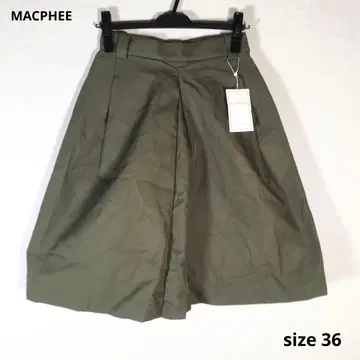 미사용품 MACPHEE 맥피 스커트 카키 계열 36