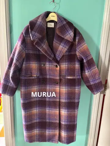 MURUA 체크 코트