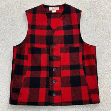 FILSON GARMENT 38 베스트 체크 울 USA 제조