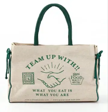 [ 새상품 미사용 ] 기노쿠니야 x 그랜드 후드 콜라보 백 S 그린