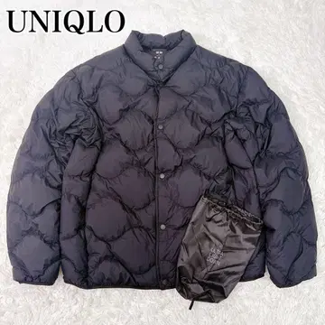 새상품급 UNIQLO 블랙 울트라 라이트 다운 웨이브 퀼트