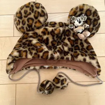 디즈니 팬캡 미니 레오파드 무늬