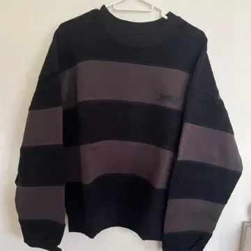 SUPPLIER 블랙 그레이 스트라이프 트레이닝복 M