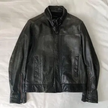 90s calvin klein jeans leather jacket