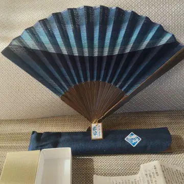 미사용급 도쿠시마 아와 아이젠 부채 수납 가방 포함