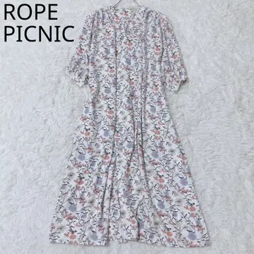 로페피크닉 롱 원피스 미니 꽃무늬 개더 쉬폰 페미닌 36