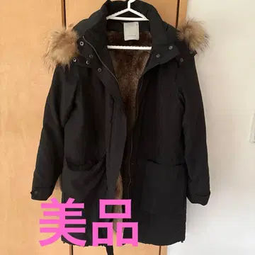 새상품급 turno jeana 블랙 모즈 코트