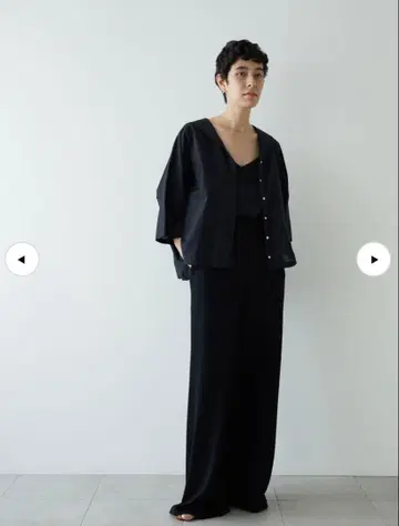 휴머레스크 코튼 팬탈롱 블랙 36 사이즈