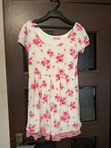 MARS 초기 장미 무늬 원피스 택 없음 미사용품