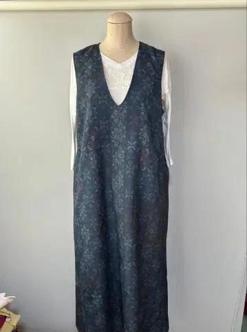 오시마 명주 리메이크 오버롤 스커트