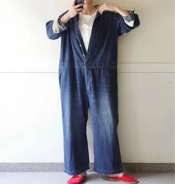 새상품 8OZ 데님 테이퍼 올인원