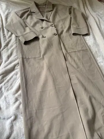 MOUSSY 베이지 더블 롱 코트 택 포함 미사용 새상품