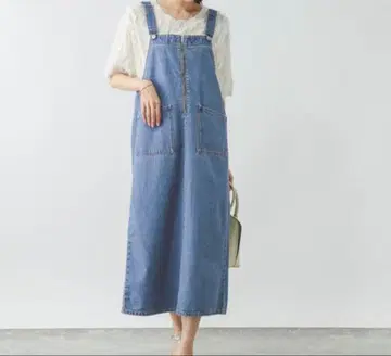 미사용 새상품 GLOBAL WORK GOOD 데님 점프 스커트