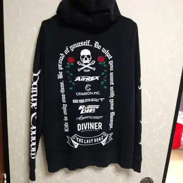 DIVINER 풀 집업 후드티 블랙