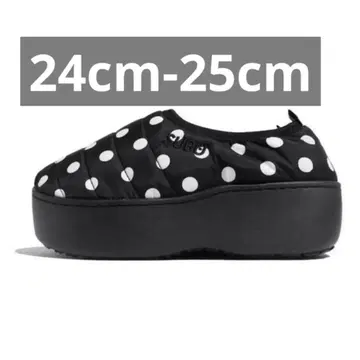 SUBU PLATFORM 블랙/화이트 도트 통굽 새상품 완판