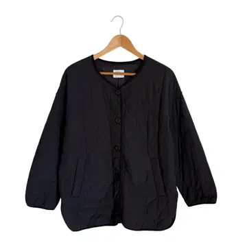 블랙 퀼팅 자켓