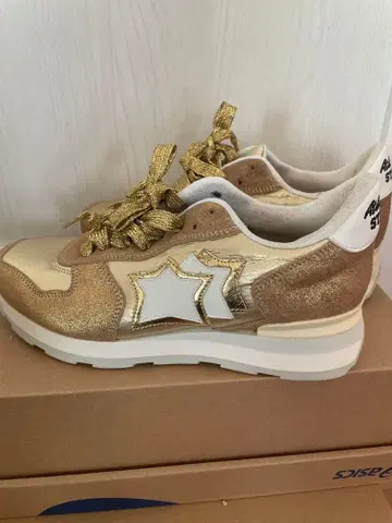 아틀란틱 스타즈 골드 스니커즈
